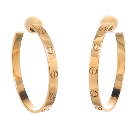 cartier hoop earrings/love